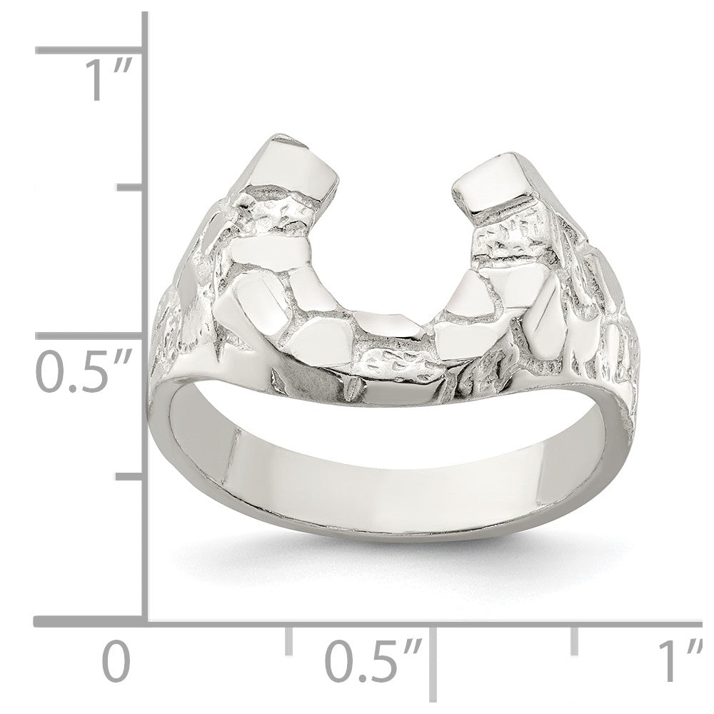 Sterling Silver Horseshoe Ring