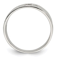 Sterling Silver Cross Cutout Ring