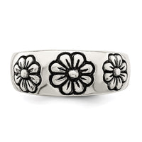 Sterling Silver Antiqued Toe Ring