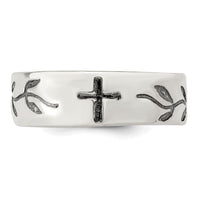 Sterling Silver Cross Design Ring