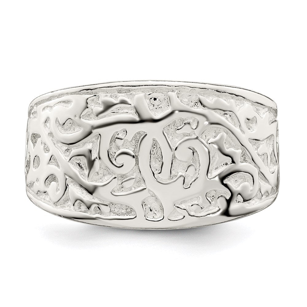 Sterling Silver Swirl Design Ring