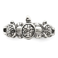 Sterling Silver Antiqued Turtle Ring