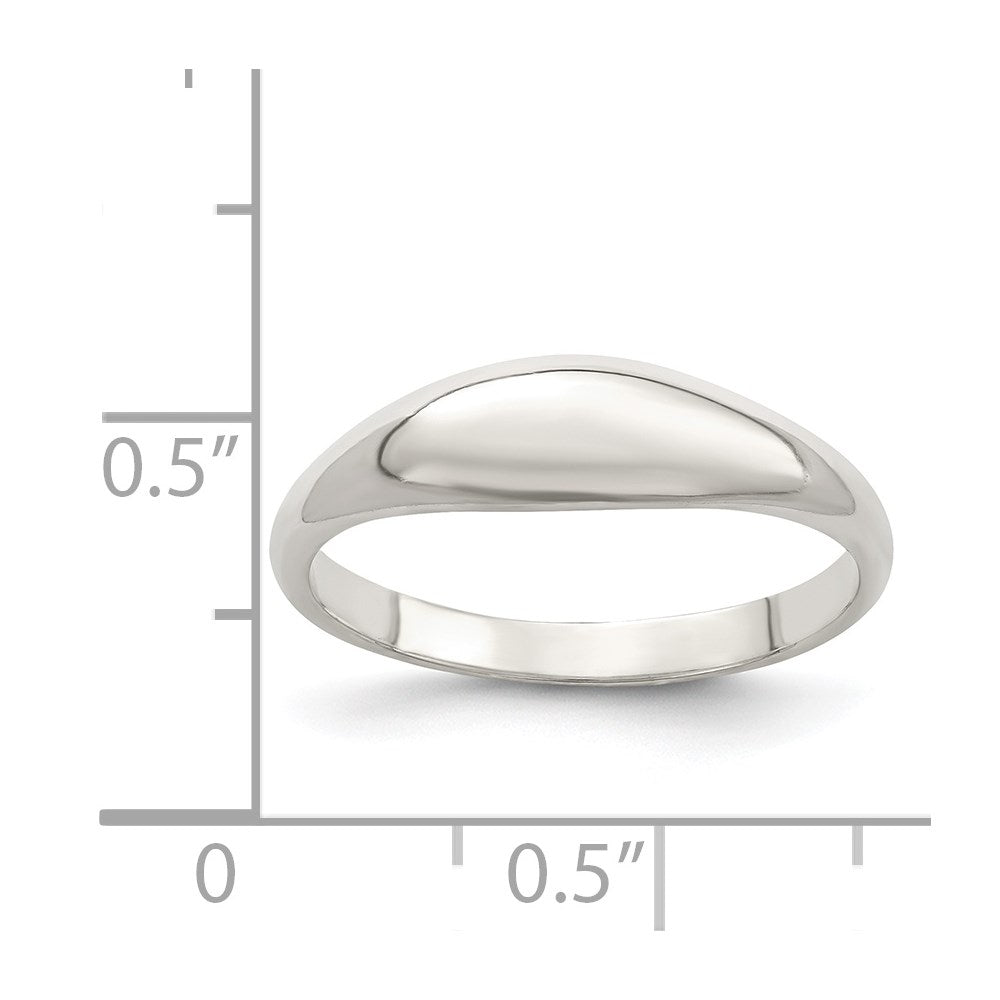 Sterling Silver Fancy Domed Ring