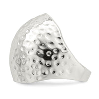 Sterling Silver Textured Dome Ring