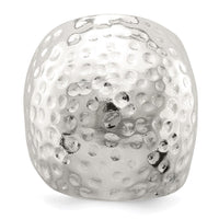 Sterling Silver Textured Dome Ring