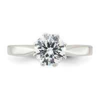 Sterling Silver Polished CZ Ring