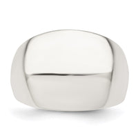 Sterling Silver Polished Cigar-band Ring