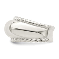 Sterling Silver Twisted Dome Ring