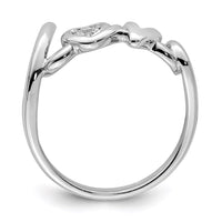 Sterling Silver Rhodium Plated Diamond LOVE Ring