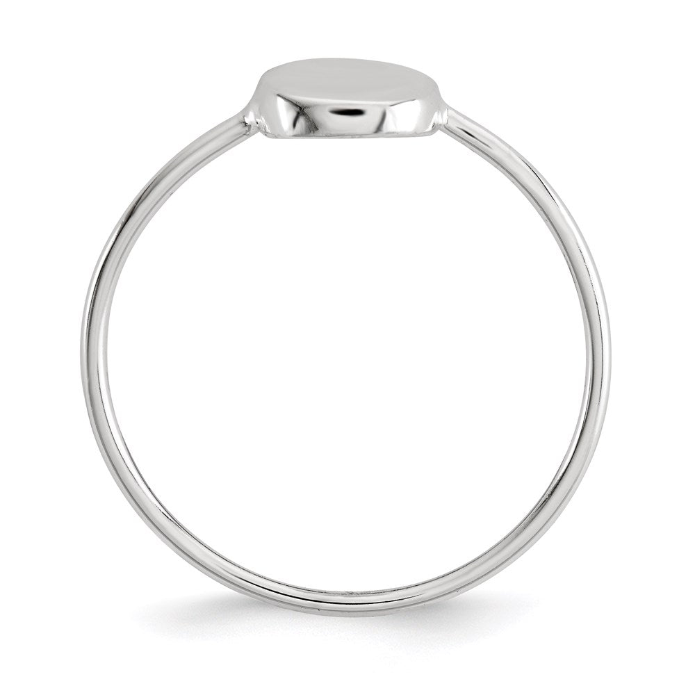 Sterling Silver Polished Circle Ring
