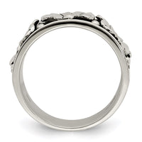 Sterling Silver Antiqued w/ 14k Gold Centers Daisy Ring