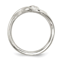 Sterling Silver Polished Fancy Swirl Ring