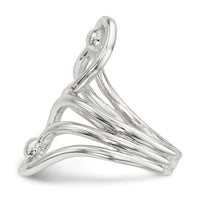 Sterling Silver Polished Fancy Swirl Ring