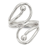 Sterling Silver Polished Fancy Swirl Ring