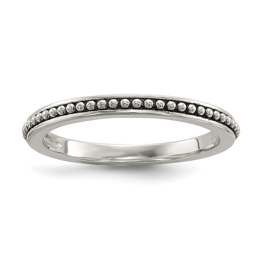 Sterling Silver w/14k Antiqued 8mm Button FWC Pearl Set of 3 Rings