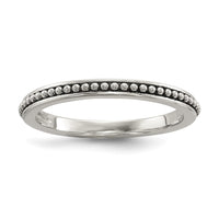 Sterling Silver w/14k Antiqued 8mm Button FWC Pearl Set of 3 Rings