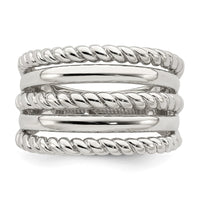 Sterling Silver Polished Fancy Ring