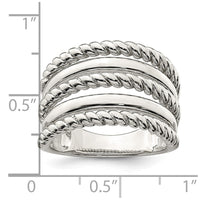 Sterling Silver Polished Fancy Ring