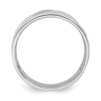 Sterling Silver Rhodium-plated Flower Ring