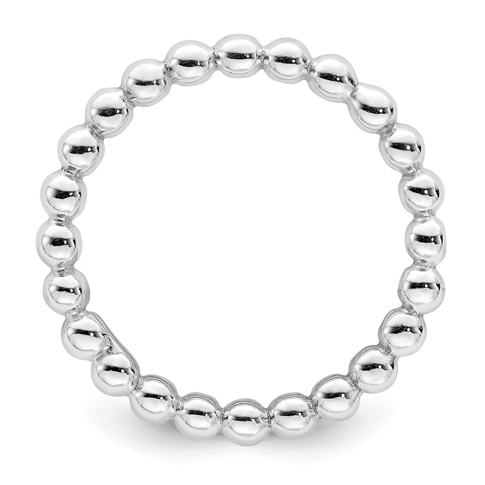Sterling Silver Rhodium Plated Ring