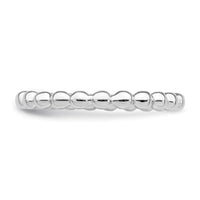 Sterling Silver Rhodium Plated Ring