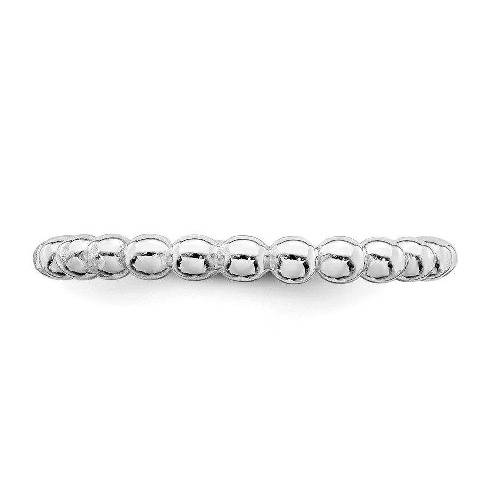 Sterling Silver Rhodium Plated Ring