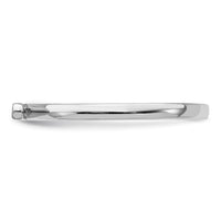 Sterling Silver Rhodium-plated Polished Bar Ring