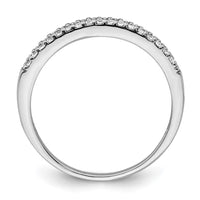 Sterling Silver Rhodium-Plated CZ Ring
