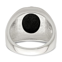Sterling Silver Black Agate Ring