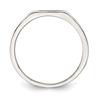 Sterling Silver Rhodium-plated Enameled Cross Ring