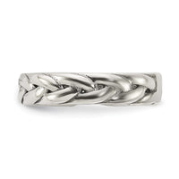 Sterling Silver Polished and Antiqued Set of 2 Toe Rings
