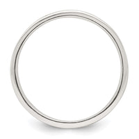 Sterling Silver Polished Oxidized Patterned Men's Band Ring