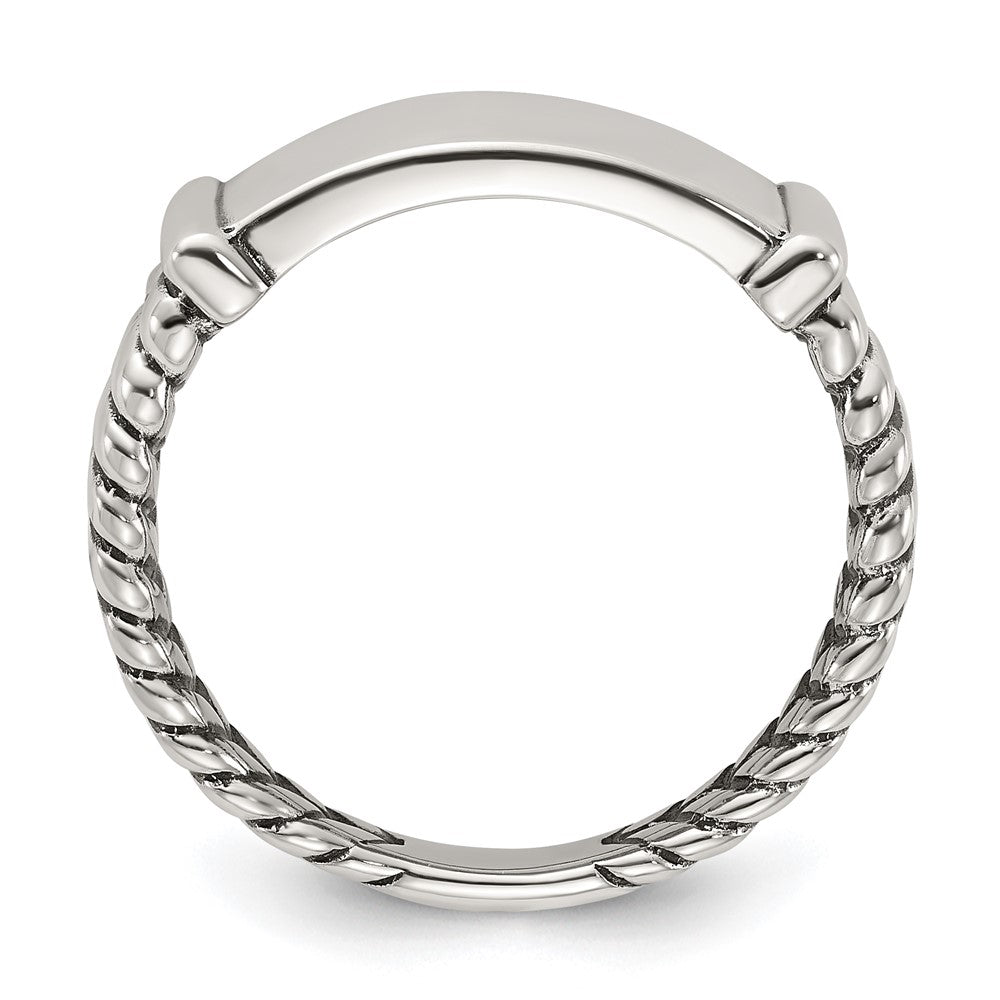 Sterling Silver Oxidized Men's Ring