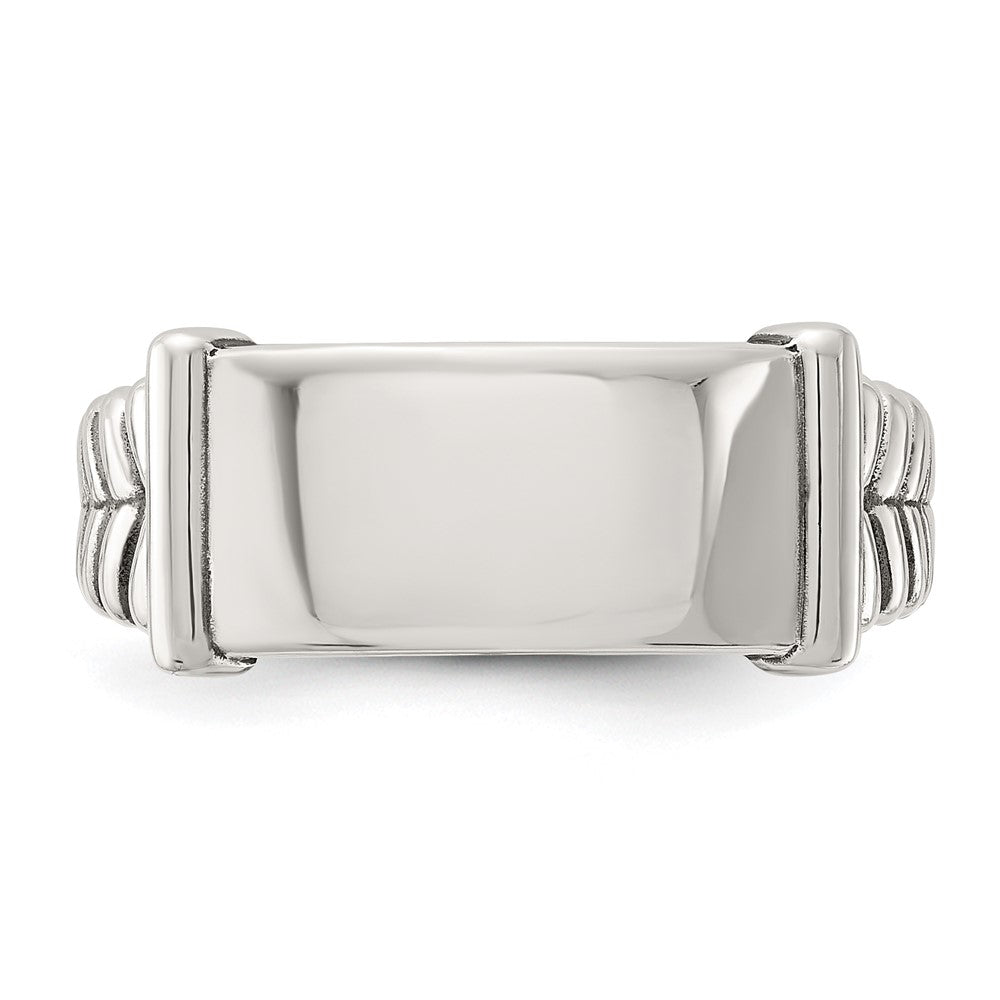 Sterling Silver Oxidized Men's Ring