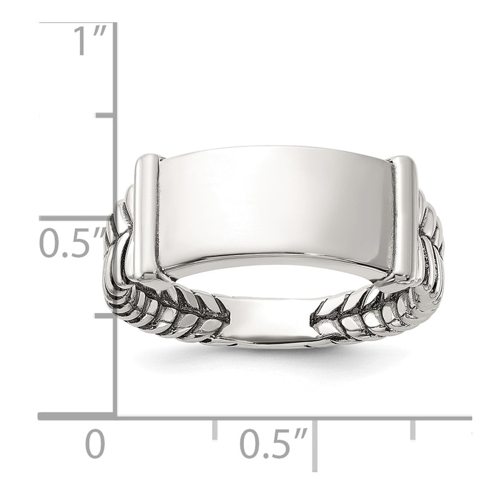 Sterling Silver Oxidized Men's Ring