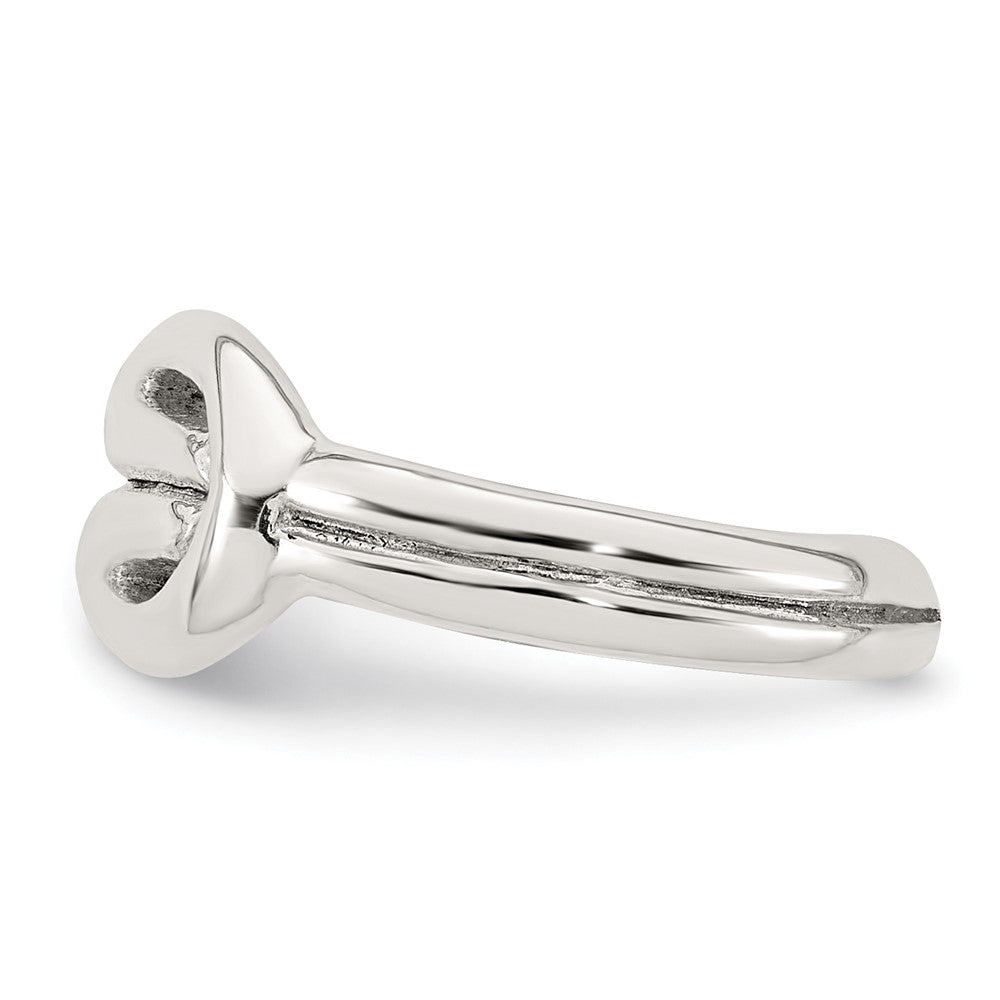 Sterling Silver Polished Knot Infinity Adjustable Toe Ring