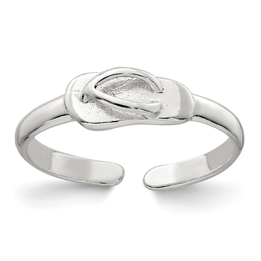 Sterling Silver Polished Flip Flop Toe Ring