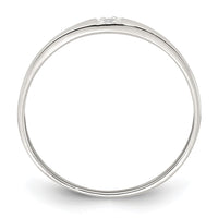 Sterling Silver Polished CZ Ring