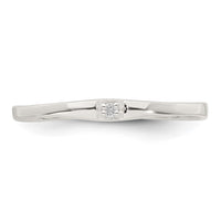 Sterling Silver Polished CZ Ring