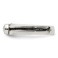 Sterling Silver CZ Antiqued Toe Ring