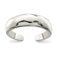 Sterling Silver Solid Polished Domed Toe Ring