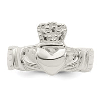 Sterling Silver Solid Claddagh Ring