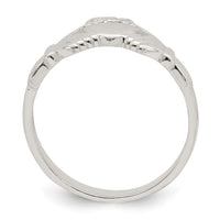 Sterling Silver Solid Claddagh Ring