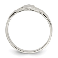 Sterling Silver Solid Claddagh Ring