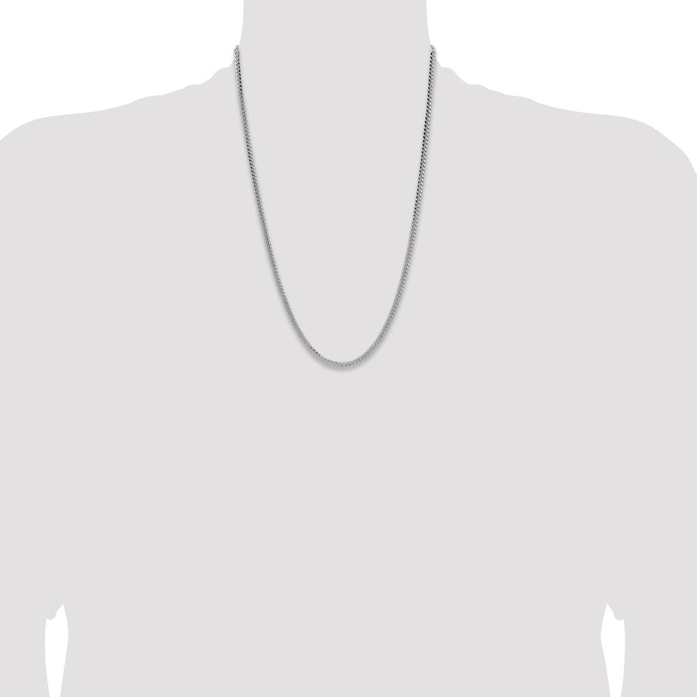 Sterling Silver 3.25mm Domed Curb Chain