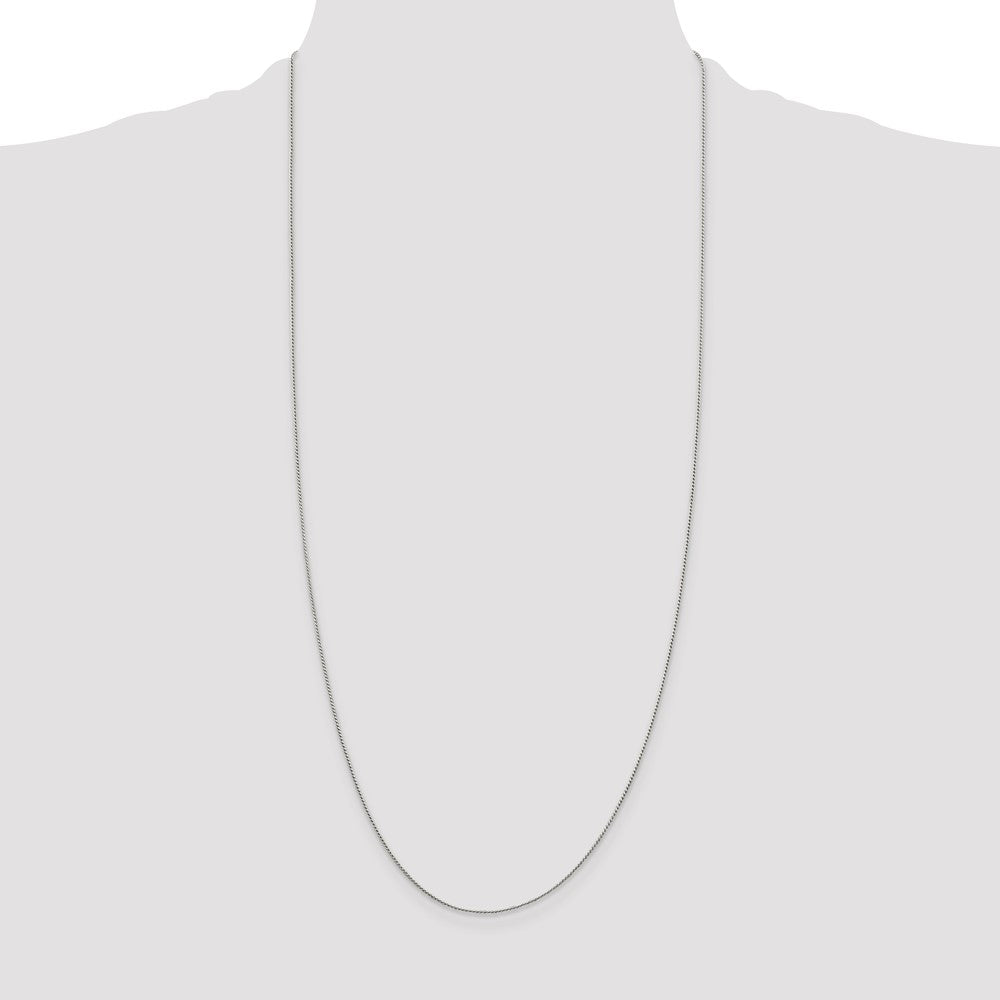 Sterling Silver .95mm Round Franco Chain