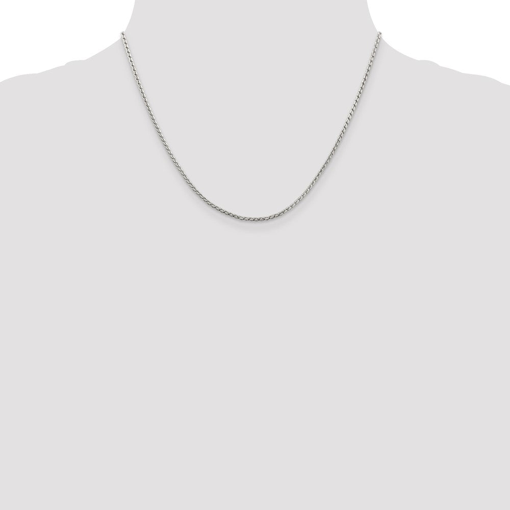 Sterling Silver 1.75mm Round Franco Chain