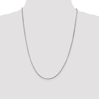 Sterling Silver 1.5mm Diamond-cut Flat Snake Chain