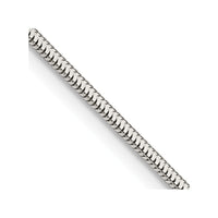 Sterling Silver 1.5mm Diamond-cut Flat Snake Chain