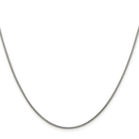 Sterling Silver Rhodium-plated 1.2mm Snake Chain